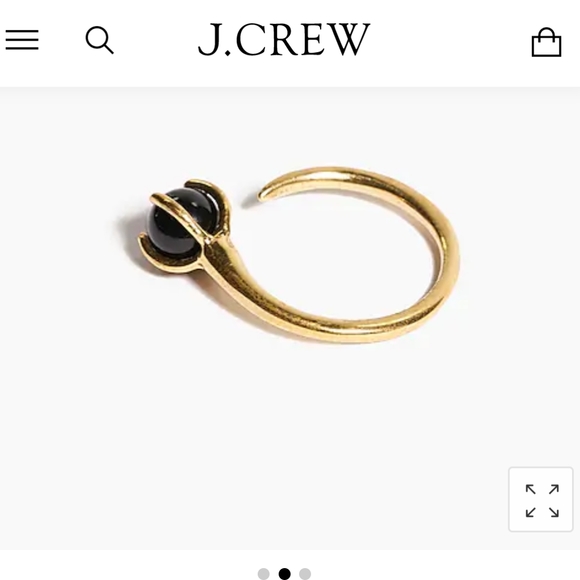 J. Crew Jewelry - J.Crew Obsidian Gemstone Huggies